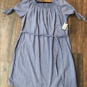 1x seersucker dress NWT